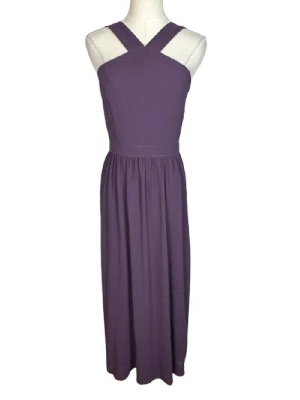 Lulu's Purple Cross-Strap Maxi Dress